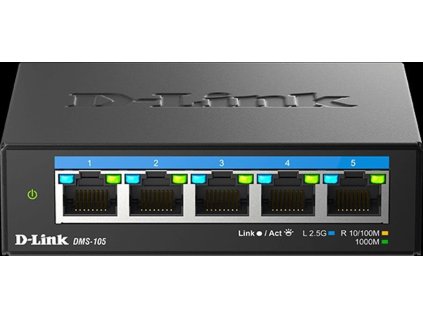 D-Link DMS-105/E 5-Port Multi-Gigabit Unmanaged Switch