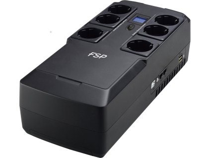 Fortron UPS FSP NanoFit 800, 800 VA, 2xUSB napájanie, LCD, RJ45, offline