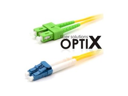 Patchcord FO duplex LC-SC/APC  9/125um SM, 0,5m, OS2, 1.8mm