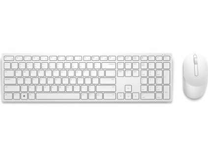 Bezdrôtová klávesnica a myš Dell Pro - KM5221W - US International (QWERTY) - biela