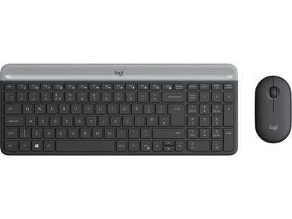 Logitech Wireless Desktop MK470, US, grafitová