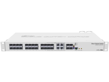 MikroTik Cloud Router Switch CRS328-4C-20S-4S+RM, 800MHz CPU,512MB RAM, 20x SFP, 4x SFP+, 4x LAN combo, vrátane. L5