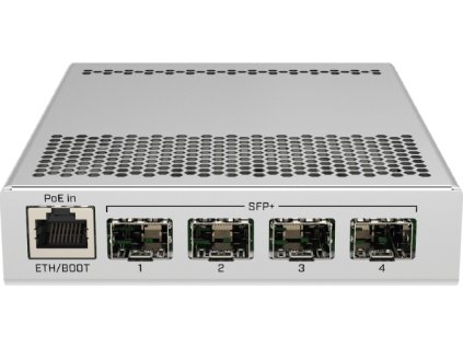 MikroTik Cloud Router Switch CRS305-1G-4S+IN, Dual Boot (SwitchOS, RouterOS), 800MHz, 512MB RAM, 4xSFP+, vrátane.L5