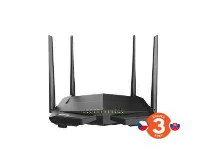 Tenda V12 - Bezdrôtový AC dvojpásmový VDSL2+/VDSL/ADSL router 802.11ac/a/b/g/n,1200 Mb/s, gigabitová sieť WAN/LAN, USB 2.0, služba VPN