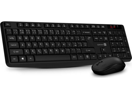 CONNECT IT Set Klávesnice+myš OfficeBase Wireless Combo, bezdrátová, černá