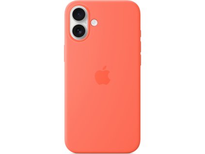 iPhone 16 Plus Silicone Case with MS - Tangerine
