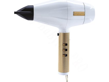 BaByliss FXBDW1E Pro 4Artists fén na vlasy, 2200 W, 3 teploty, 2 rychlosti, iontový generátor, bílá