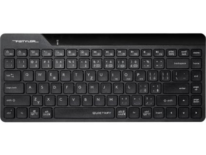 A4tech FStyler FBK22 AS, bezdrátová Dual mode Bluetooth+2,4G klávesnice, CZ, černá