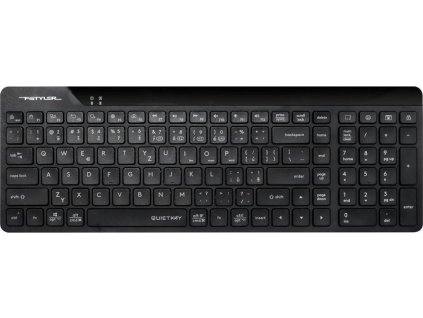 A4tech FStyler FBK23 AS, bezdrátová Dual mode Bluetooth+2,4G klávesnice, CZ, černá