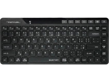 A4tech FStyler FBK26C AS, bezdrátová Dual mode Bluetooth+2,4G klávesnice, CZ, černá