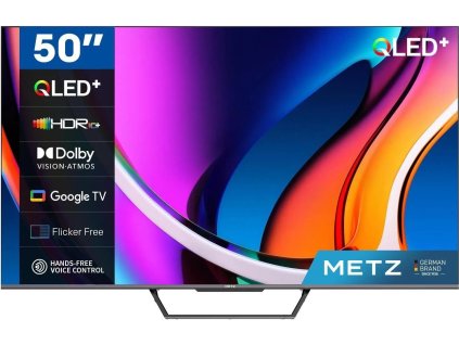 Metz 50MQD7500Z 50" TV, 4K Ultra HD, QLED, Google TV, HDR, WiFi, Bluetooth 5.1, Dolby Atmos
