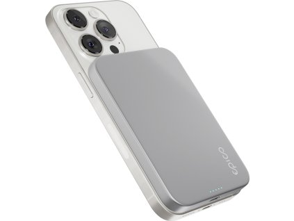 Epico 5000mAh Alu PowerBanka s MagSafe - stříbrná