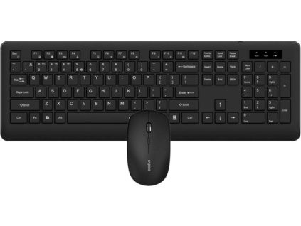RAPOO Set klávesnice a myš 8310M, Multi-mode, Bezdrátový set, CZ/SK, Černá