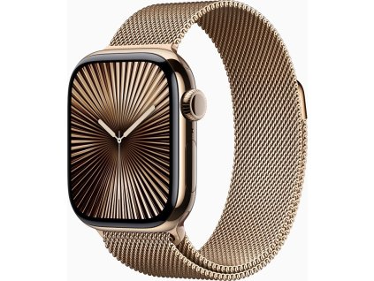 Apple Watch S10 Cell/46mm/Gold/Elegant Band/Gold/-M/L