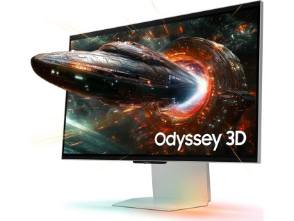 SAMSUNG MT LED LCD 27" Odyssey 3D (G90XF) - 3840x2160, 350Hz, IPS, HDR10+ Gaming, Konverze 2D->3D non-DRM video, 2xkamer