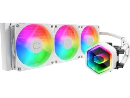 Cooler Master vodní chladič MasterLiquid 360 Core II, 3x120mm, LGA1851, AM5, bílá