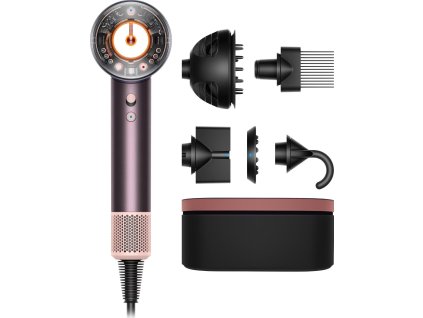 Dyson Supersonic Nural HD16 fén na vlasy, 1600 W, difuzér, 4 teploty, 3 rychlosti, Jasper/Plum