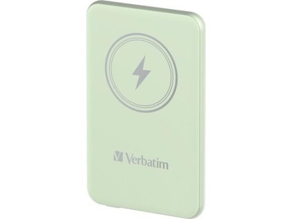 VERBATIM Powerbanka Charge 'n' Go, Magnetická, 5000 mAh, USB-C, Zelená