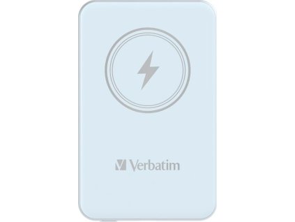 VERBATIM Powerbanka Charge 'n' Go, Magnetická, 5000 mAh, USB-C, Modrá