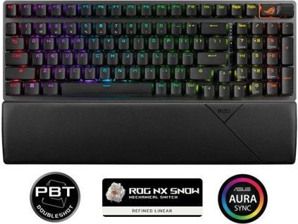 ASUS klávesnice ROG Strix Scope II 96 Wireless (ROG NX Snow) - CZ/SK
