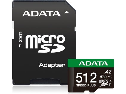 ADATA 512GB MicroSDXC UHS-I U3 V30 + adapter