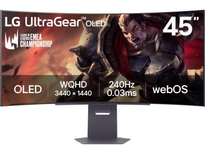 LG MT OLED 44,5" 45GX90SA - OLED panel, Smart, 3440x1440, 240Hz, 2xHDMI, DP, USB 3.0, nast výška, G-sync