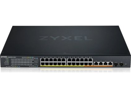 Zyxel XMG1930-30HP, 24-port 2.5GbE Smart Managed Layer 2 PoE 700W 22xPoE+/8xPoE++ Switch with 4 10GbE and 2 SFP+ Uplink