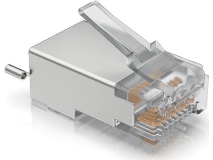 Ubiquiti UISP-Connector-SHD - STP RJ45 konektor, Cat5, 8p8c, drát, pozlacený, AWG24 (100ks)