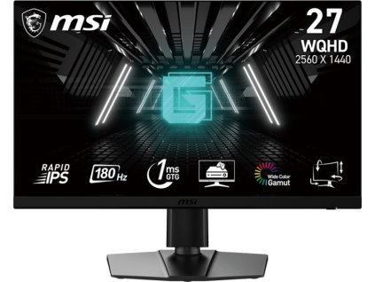 MSI LCD G272QPF E2, 27", 2560x1440, Rapid IPS, 180Hz, 1ms, VESA 100x100, Black