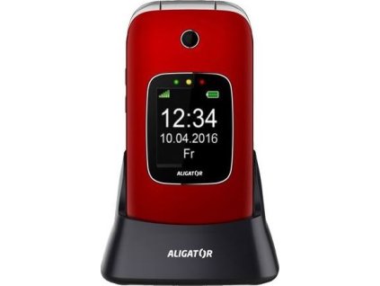 ALIGATOR V650 Senior červeno-stříbrný+st.nab