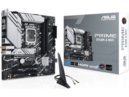 ASUS MB Sc LGA1700 PRIME B760M-A WIFI, Intel B760, 4xDDR5, 1xDP, 2xHDMI, mATX