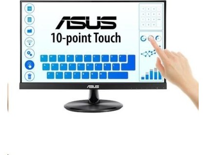 Dotykový displej ASUS LCD 21.5" VT229H Touch 1920x1080, lesklý, D-SUB, HDMI, 10-bodový dotykový, IPS, bezrámčekový, USB, VESA