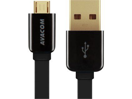 AVACOM MIC-120K USB - kábel Micro USB, 120 cm, čierny