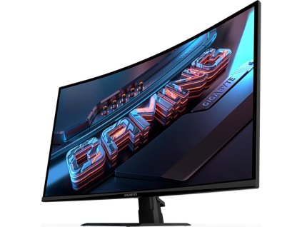 GIGABYTE LCD - 32" Gaming monitor GS32QCA, Prohnutý VA 1500R, 2560x1440 QHD, 180Hz, 3500:1, 250cd/m2, 1ms, 2xHDMI, 1xDP