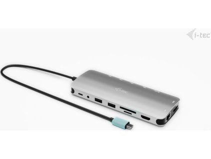 i-tec USB-C Metal Nano 3x Display Dock, 2x HDMI 1x USB-C video, Power Delivery 140W