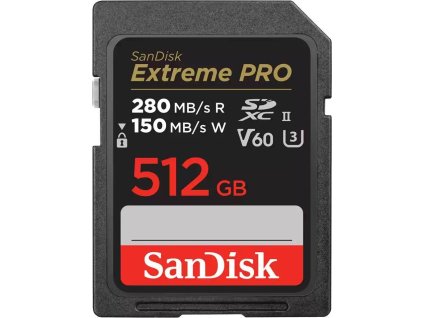 SanDisk MicroSDXC karta 512GB Extreme PRO (R:280/W:150 MB/s, UHS-II, V60)