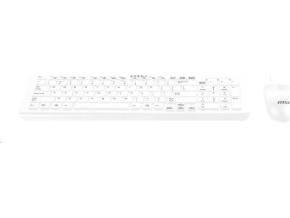 MSI set klávesnice a myši SK9626W, drátová, CZ/SK lokalizace, bílá