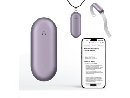 PLAUD Note Pin Purple - AI hlasový záznamník (2025)
