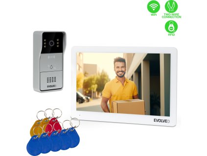 EVOLVEO DoorPhone 10-2W - 2 drátový videotelefon s aplikací 32GB pamětí