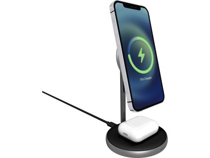 Epico 2in1 Magnetic Wireless Charger - černá