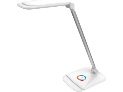 Platinet stolní LED lampa 18W stmívatelná, dotykové ovládání, USB port, bílá