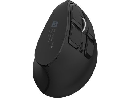 Vertikální bezdrátová myš Natec EUPHONIE PRO/Vertikální/Optická/Pro praváky/4 000 DPI/USB+BT/Černá