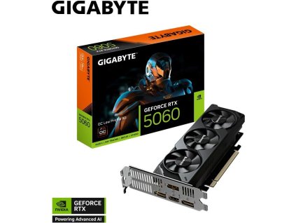 GIGABYTE VGA NVIDIA GeForce RTX 5060 Low Profile OC 8G, 8G GDDR7, 3xDP, 1xHDMI