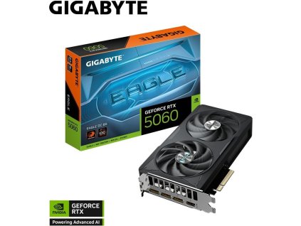 GIGABYTE VGA NVIDIA GeForce RTX 5060 EAGLE OC 8G, 8G GDDR7, 3xDP, 1xHDMI