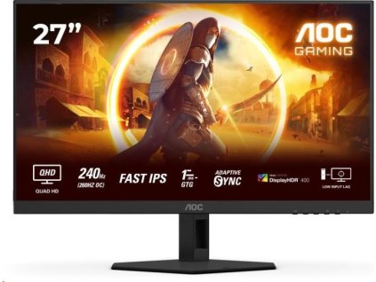 AOC MT 27" Q27G4ZR - 2560x1440,Fast IPS,240Hz (OC 260Hz),2xHDMI,1xDP,Repro,Pivot
