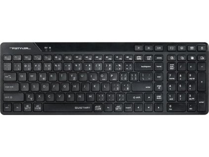 A4tech FStyler FBK27C AS, bezdrátová Dual mode Bluetooth+2,4G klávesnice, CZ, černá