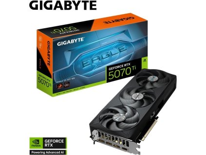 GIGABYTE VGA NVIDIA GeForce RTX 5070 Ti EAGLE OC 16G, 16G GDDR7, 3xDP, 1xHDMI