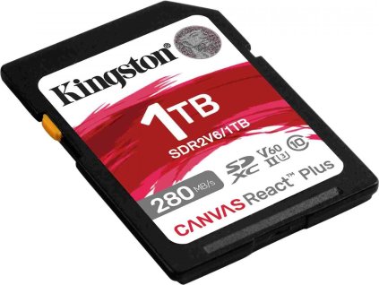 Kingston SDXC karta 1TB Canvas React Plus, UHS-II, U3, V60, R:280/W:150MB/s