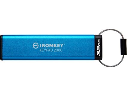 Kingston Flash Disk IronKey 32GB USB-C IronKey Keypad 200C, FIPS 140-3 Lvl 3 (Pending) AES-256