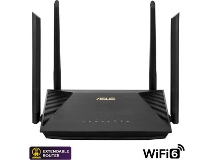 ASUS RT-AX52 (AX1800) Router, Dual Band WiFi 6, Extendable Router